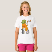 Vegan Ice hockey Ice hockey stick T-shirt (Voorkant volledig)