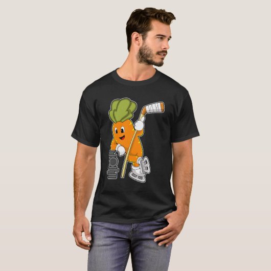 Vegan Ice hockey Ice hockey stick T-shirt (Voorkant volledig)