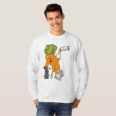 Vegan Ice hockey Ice hockey stick T-shirt (Voorkant volledig)