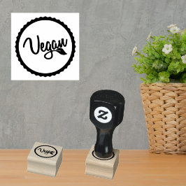 Vegan Identification for Food Vendors Rubberstempel