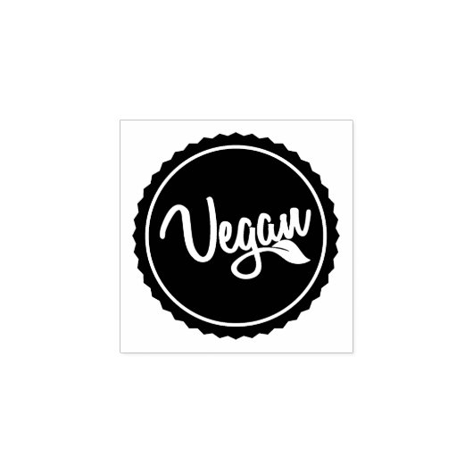 Vegan Identification for Food Vendors Rubberstempel (Afrduk)