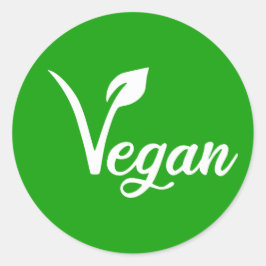 Vegan Identification Label, Ronde Sticker