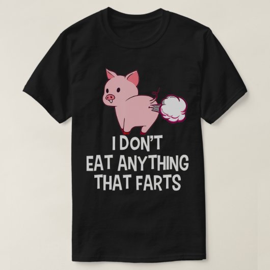 Vegan ik eet niets dat grappig is Pro V T-shirt (Design voorkant)