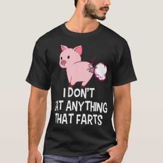 Vegan ik eet niets dat grappig is Pro V T-shirt