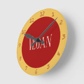 Vegan in a Red Circle Ronde Klok (Hoek)