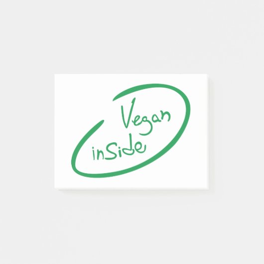 Vegan Inside Post-it® Notes (Voorkant)
