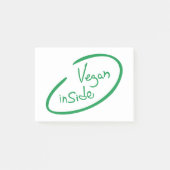 Vegan Inside Post-it® Notes (Voorkant)