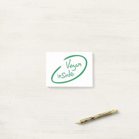 Vegan Inside Post-it® Notes (Op bureau)