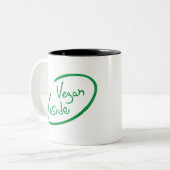 Vegan Inside Tweekleurige Koffiemok (Voorkant links)