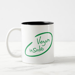 Vegan Inside Tweekleurige Koffiemok