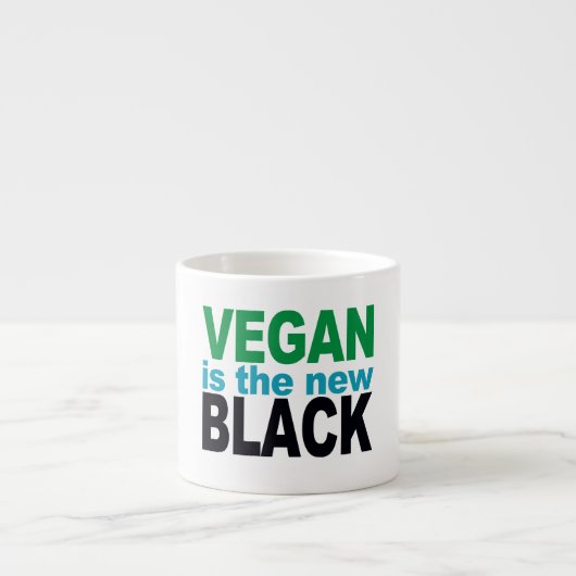 Vegan is de Nieuwe Zwart Espresso Kop (Voorkant)