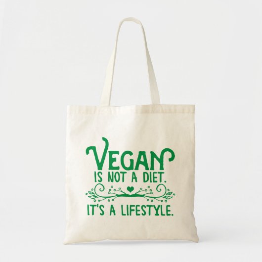Vegan is geen Diet Tote Bag (Voorkant)