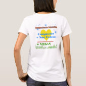 Vegan is Love  T-Shirt (Achterkant)