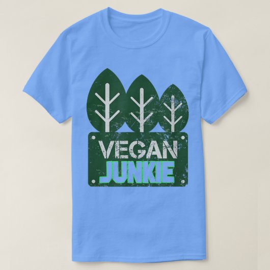 Vegan Junkie Vegetarian PlantBased Protein Vegan F T-shirt (Design voorkant)