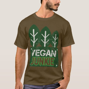 Vegan Junkie Vegetarian PlantBased Protein Vegan F T-shirt