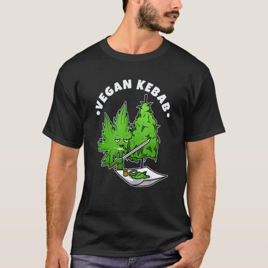 Vegan Kebab Wiet 1 T-shirt (Voorkant)