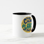 Vegan Keep Calm Planten Hebben Eiwitten Vegetarisc Mok (Voorkant rechts)
