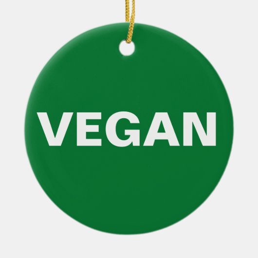 VEGAN KERAMISCH ORNAMENT (Voorkant)