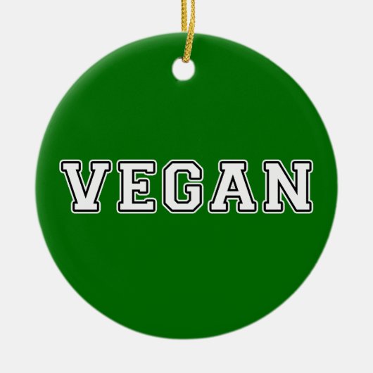 Vegan Keramisch Ornament (Voorkant)