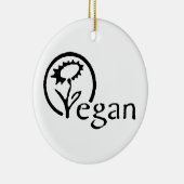Vegan Keramisch Ornament (Rechts)
