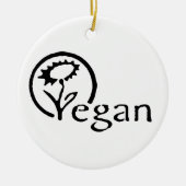 Vegan Keramisch Ornament (Voorkant)
