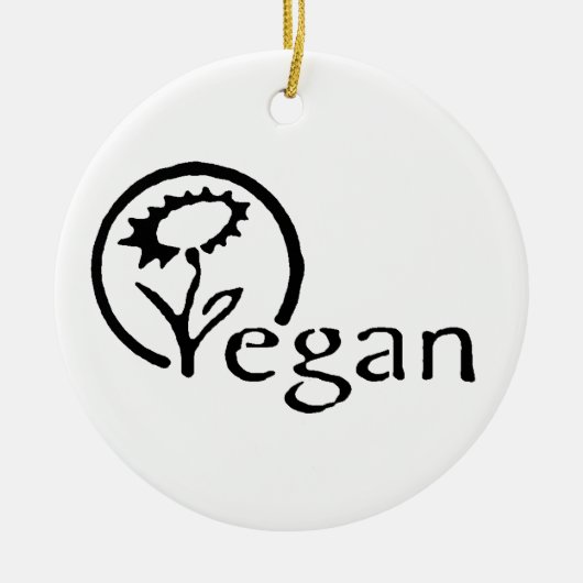 Vegan Keramisch Ornament (Voorkant)