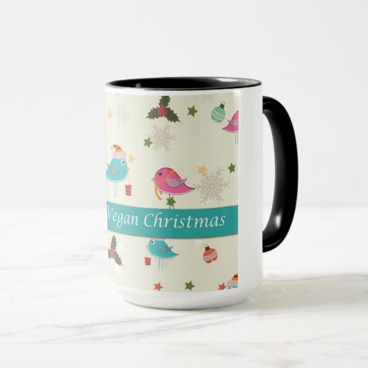Vegan Kerstcadets Mok (Voorkant rechts)