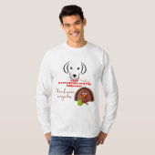 Vegan Kerstjumper Long hoes T-shirt (Voorkant volledig)