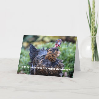 Vegan Kerstmis Feestdagen Kaart