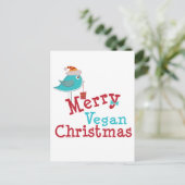 Vegan Kerstmis Feestdagenkaart (Staand voorkant)