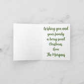 Vegan Kerstmis met bosbessen met blauwebessengroet Kaart (Binnen)