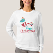 Vegan Kerstmis T-shirt (Voorkant)