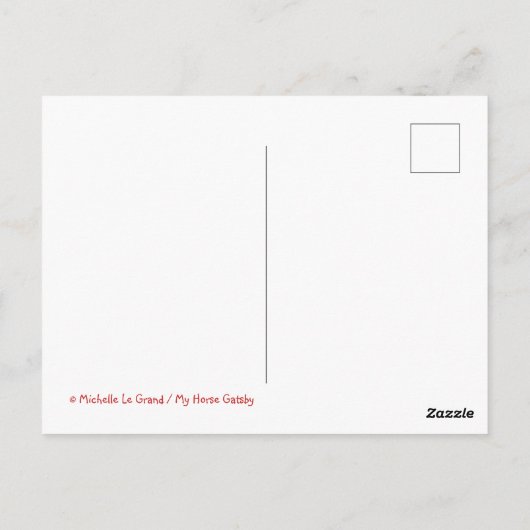 Vegan KerstTurkey Briefkaart (Achterkant)