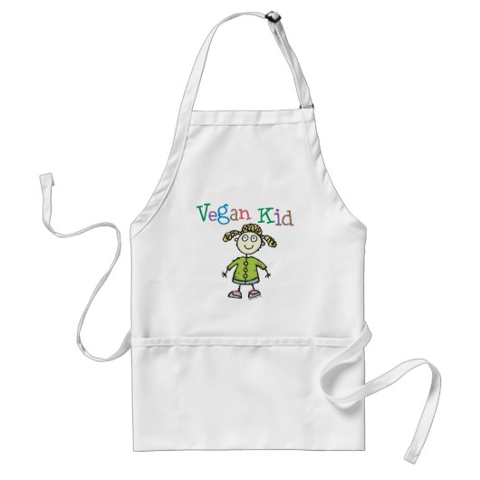 Vegan Kind Girl Standaard Schort (Voorkant)