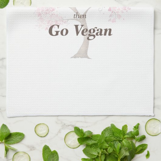 Vegan Kindness en compassie Theedoek (Gevouwen)