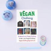VEGAN Kleding Flyers (Enkel)