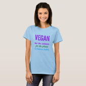 VEGAN Kleding Handtekening T-shirt (Voorkant volledig)