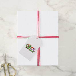 Vegan-kleurrijk Cadeaulabel