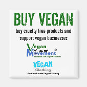 VEGAN KOPEN MAGNEET (Voorkant)