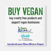 VEGAN KOPEN MAGNEET (Voorkant)