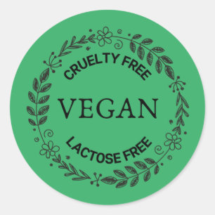 Vegan Lacatose Free Sticker