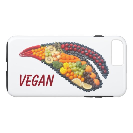 Vegan leaf Case-Mate iPhone case (Achterkant (Horizontaal))