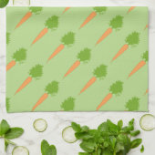 Vegan Leuke Oranje Wortelen Theedoek (Gevouwen)