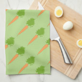 Vegan Leuke Oranje Wortelen Theedoek (Quarter Fold)