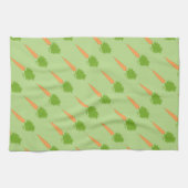 Vegan Leuke Oranje Wortelen Theedoek (Horizontaal)