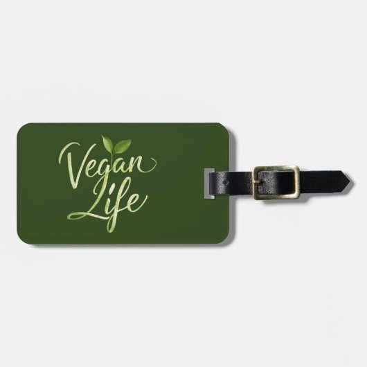 Vegan Life Bagagelabel (Voorkant horizontaal)