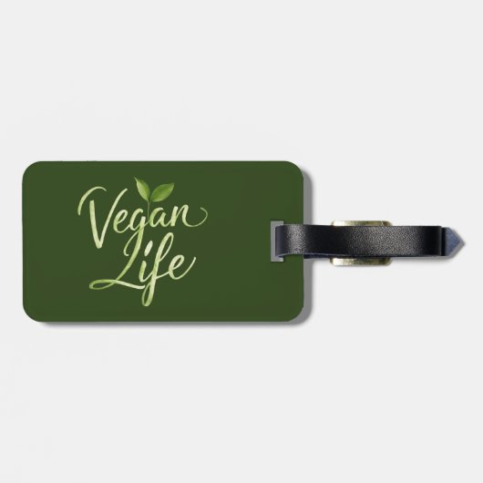 Vegan Life Bagagelabel (Achterkant horizontaal)