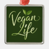 Vegan Life Metalen Ornament (Voorkant)