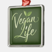 Vegan Life Metalen Ornament (Links)