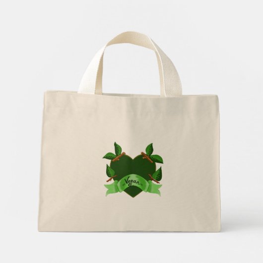 Vegan Life Mini Tote Bag (Achterkant)